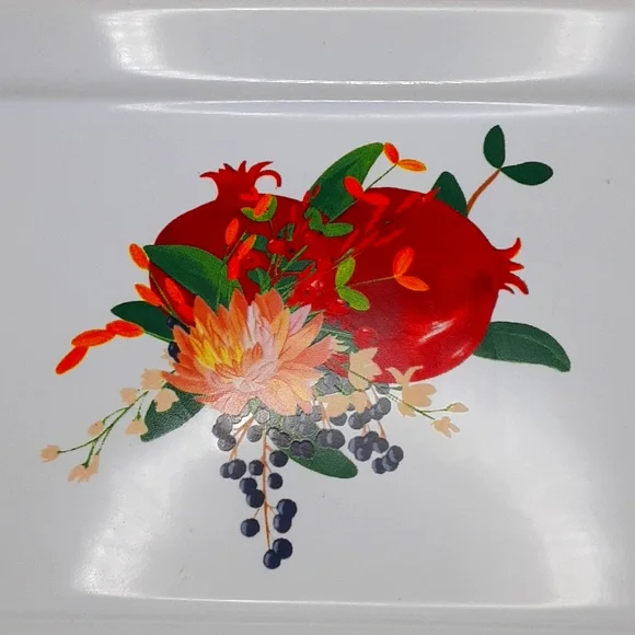 Grove Collaborative Pomegranate  Stoneware Tray - Picture 2 of 5